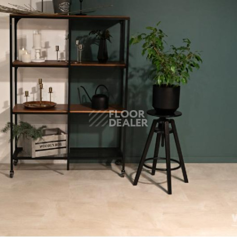 Кварцвиниловые полы Ceramo Vinilam Stone 8 мм 71615 Бетон Белый фото 1 | FLOORDEALER